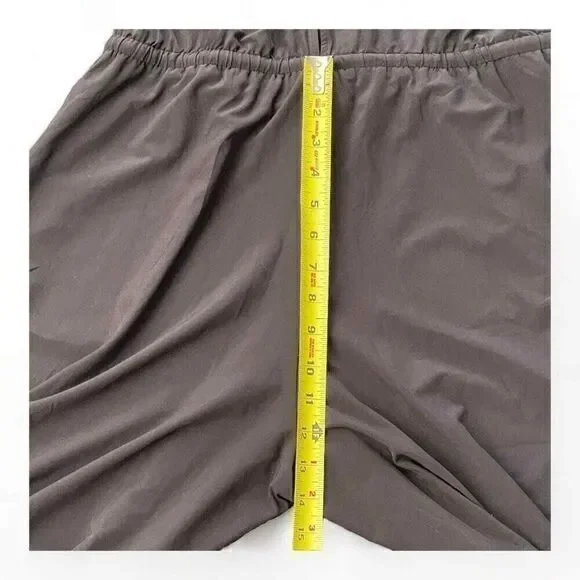 Athleta Mercer Wide Leg Cropped Halter Style Jumpsuit Back Cut Out Black 8 - Picture 10 of 12